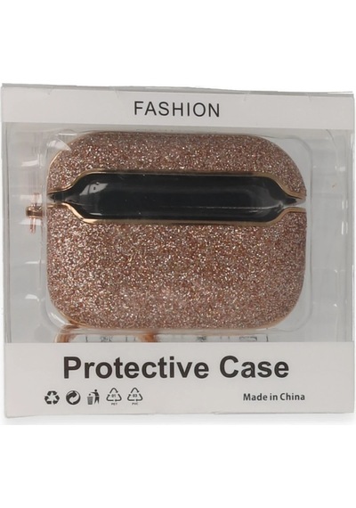Newface Airpods Uyumlu Pro 1.nesil Spell Simli Kılıf - Semeglbl - 87 Rose Gold