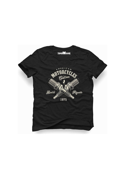Tshirthane Motor Buji California Tişört Erkek Tshirt