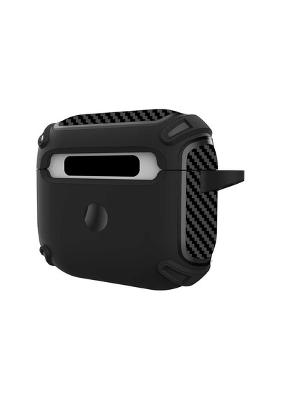 Apple Uyumlu AirPods  3. Nesil Kılıf Sert Armor Karbon Görünüm A26