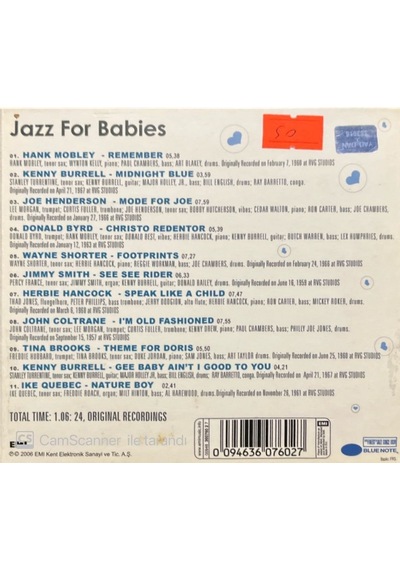 Plak Değildir Cd Dir Cd Jazz For Babies Cd