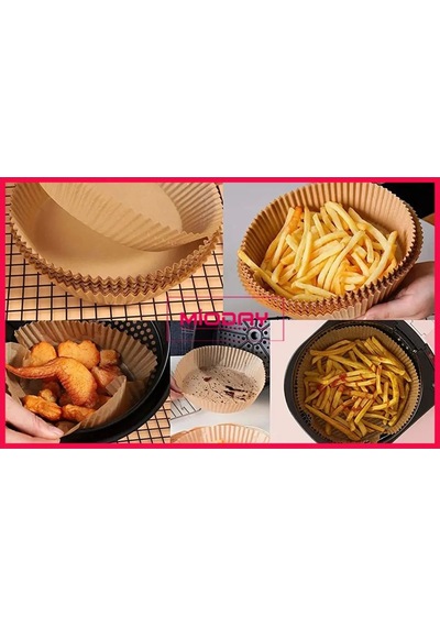 Air Fryer Pişirme Kağıdı 50 Adet Hava Fritözü Yuvarlak Model Pişi