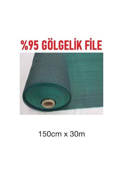 150 X 3000 Abkplastik %95 Genişlik File, Çit Filesi, Çit Örtüsü, Gölgelik Yeşil