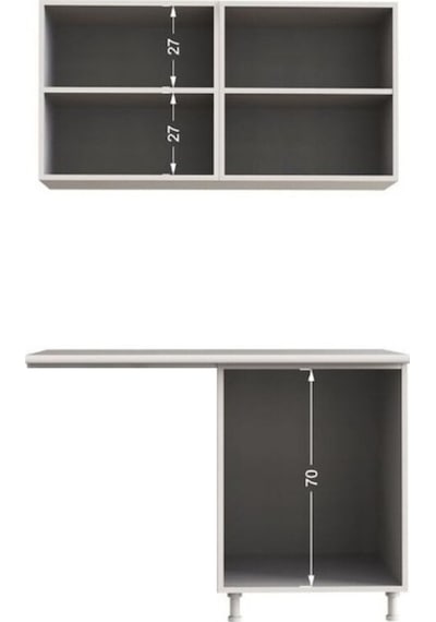 Vora Hazır Mutfak Dolabı 120 Cm-beyaz Laminat Tezgah Dahil-bulaşık Makinesi Yeri Mevcut-mat Antrasit Vora Hazır Mutfak Dolabı 120 Cm-beyaz Laminat Tezgah Dahil-bulaşık Makinesi Yeri Mevcut-mat Antrasit