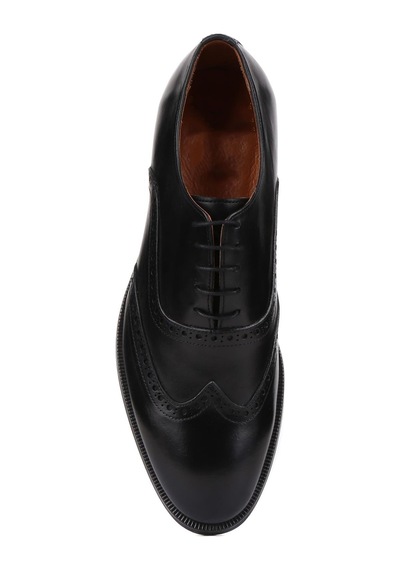 Shoetyle - Siyah Deri Bağcıklı Erkek Klasik Ayakkabı 250-450-741-siyah