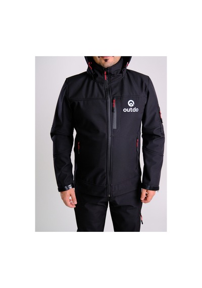 Outdo Premium Kalite Softshell Motorsiklet Montu Siyah Diğer
