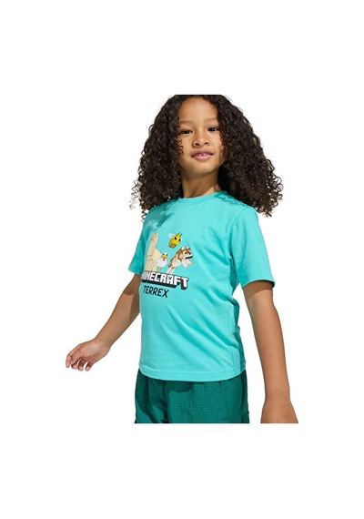 Adidas Terrex K Mc Mt Tee Çocuk Günlük Tişört Jz3588 Yeşil Yeşil