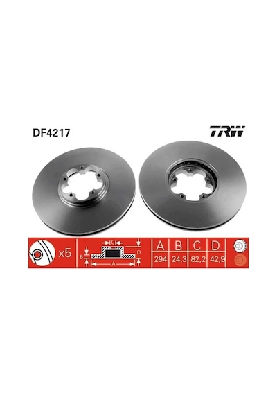 Trw Df4217 Fren Diski On 1387781 1568640 1738815 2 Adettir