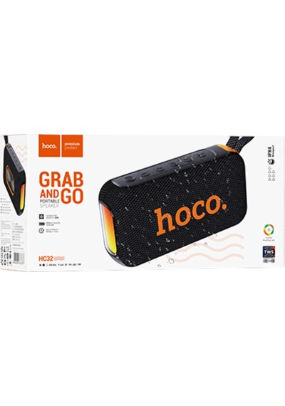 Hoco. Hc32 Smart Sports 2x10w Dahili Hoparlörlü Bt 5.4 Kablosuz Hoparlör - Siyah