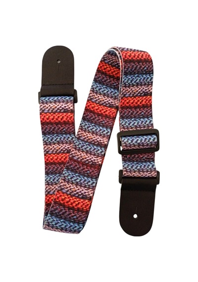 Raymond Joes Rj200-neb Gitar Askısı Çift Kat Pamuklu Deri Başlıklı Nebula Stripe