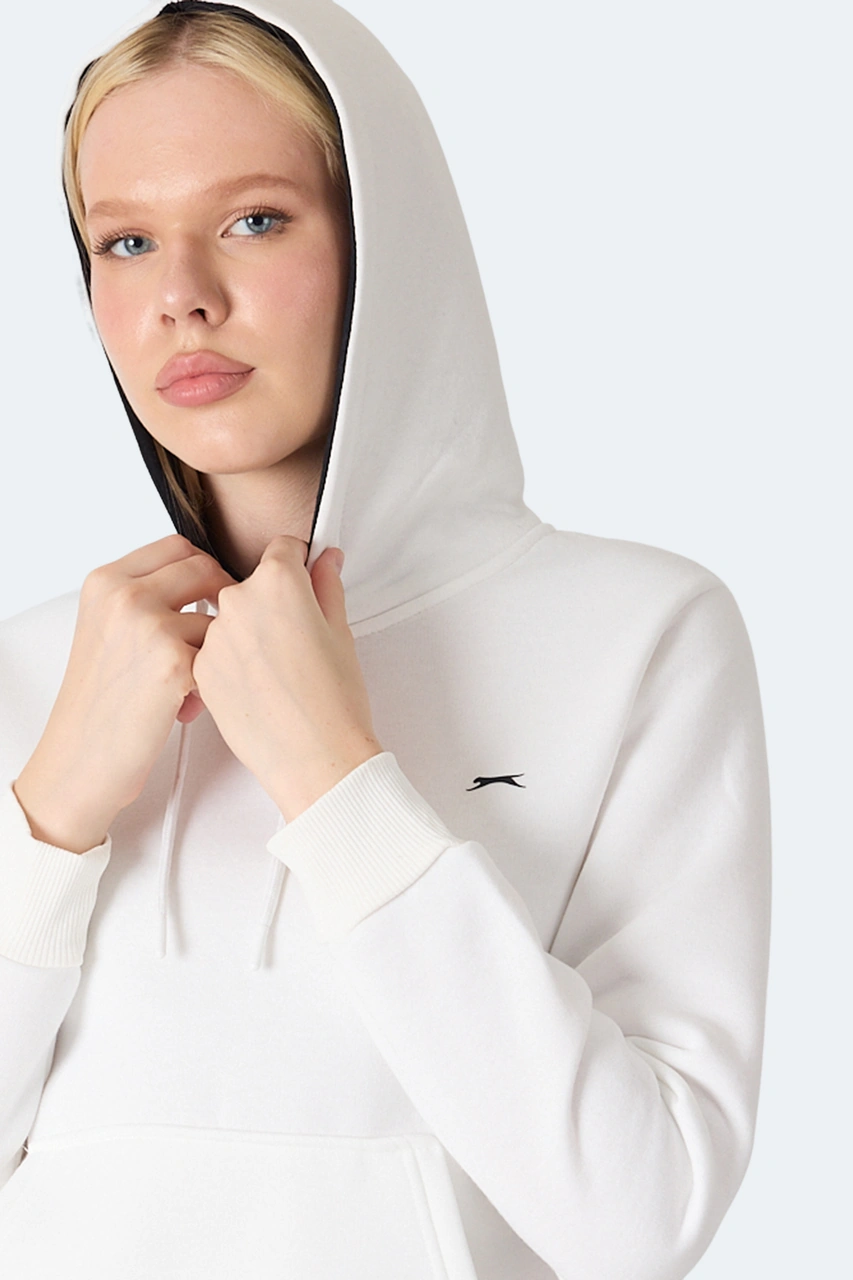Slazenger Mısty I Kadın Ekru Sweatshirt Ekru