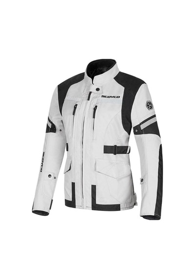 Scoyco Jk122 Motosiklet Montu Kadın 4 Mevsim Oxford 600-d Dayanıklı Kumaş Motorcu Mont Women Grey