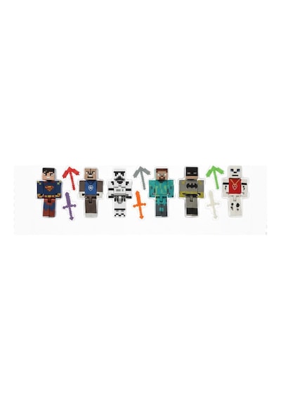 Supermanlı Minecraft 6 Karakter 6 Aksesuar 12 Parça Çocuk Figür Oyun Seti