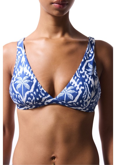 Penti Yaprak Desenli Island Deep V Bikini Üstü