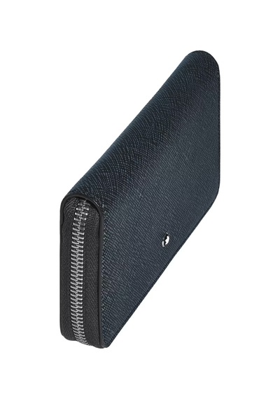 Mont Blanc Montblanc Sartorial 12li Medium Tweed Mavi Cüzdan 220362