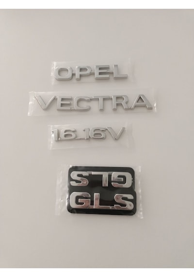 Opel Vectra 1.6 16v Bagaj Yazısı Gls Kapı Yazısı 4lü Set Opel Vectra 1.616v Yazı Vectra B Gls Yazı