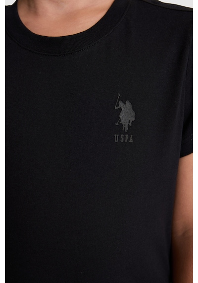 U.S. Polo Assn. Erkek Çocuk Siyah Tişört Basic 50325555-vr046