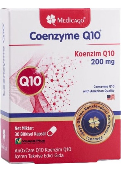 Medicago Coenzyme Q10 200 Mg 30 Kapsül