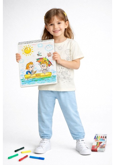 Zuzunga En Sevimli Figürleri Özel Kalemi İle Boyanabilir Çocuk Pijama Takımı Yıkama Sonrası Leke Bırakmaz Bebe Mavisi Zuzunga En Sevimli Figürleri Özel Kalemi İle Boyanabilir Çocuk Pijama Takımı Yıkama Sonrası Leke Bırakmaz Bebe Mavisi