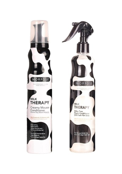Morfose Therapy Besleyici Saç Bakım Köpüğü 200ml Ve Fön Suyu 400ml Yıpranmış Saçlar İçin