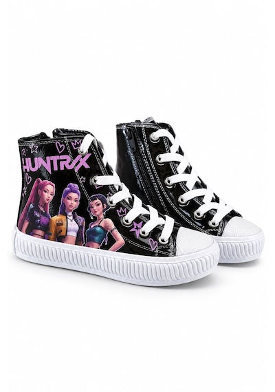 Nese Shoes Hunterix & Huntrx Temalı Kız Çocuk Spor Ayakkabı, Sneaker, Fermuarlı Ve Bağcıklı Siyah Nese Shoes Hunterix & Huntrx Temalı Kız Çocuk Spor Ayakkabı, Sneaker, Fermuarlı Ve Bağcıklı Siyah