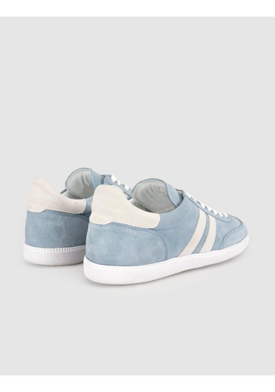 Açık Mavi Süet Deri Kadın Sneaker