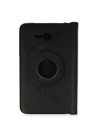 Samsung Galaxy Uyumlu  T110 / T113 Tab 3 Lite 7 Kılıf 360 Tablet Deri Kılıf - Siyah Diğer