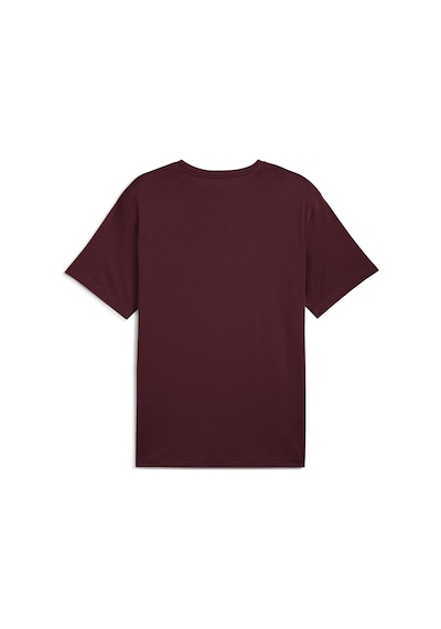Puma 526568-96 M Graphics Traın Logo Rlxd Tee Tişört Erkek T-shirt Bordo