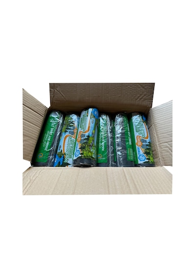 Yener Endüstriyel Jumbo Çöp Torbası Poşeti - 2 Kat - Siyah - 500 G. - 80x110 CM -10 Adetlik 5  Rulo