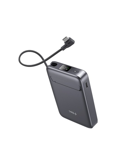 Ttec Recharger Pro M Lcd 10.000mah Qi2/magsafe Özellikli 15w Apple iPhone Uyumlu /android, Usb-c Pd 35w Çıkışlı, Dahili Kablolu, Stantlı, Kablosuz Taşınabilir Hızlı Uzay Grisi