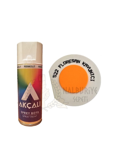 Akçalı Floresan Kavuniçi Turuncu Sprey Boya 400 ML - 522