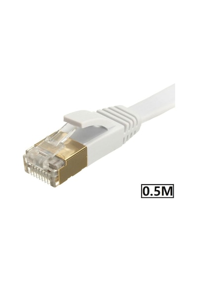 4980 Cat7 Ethernet Rj45 Modem Internet Kablosu 0.5 Metre 10gbps