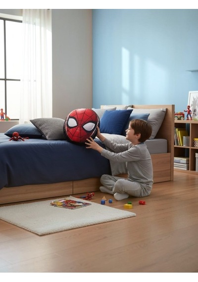 Özdilek Spiderman Disney Lisanslı Kırlent 35x40 Cm Çocuk Odası Dekoratif Yastık Kırmızı