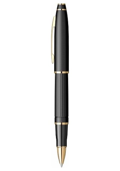 Scrikss 350 Mat Siyah Altın Roller Kalem