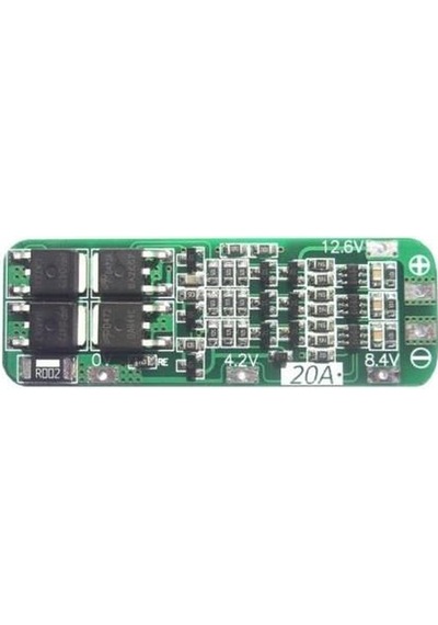 3S Bms 20A Li-İon Lityum Pil 18650 Batarya Şarj Kontrol Devresi M
