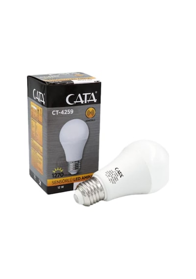 Sensörlü Led Ampül 12w Beyaz Işık E27 Duylu Sensörlü Led Ampul