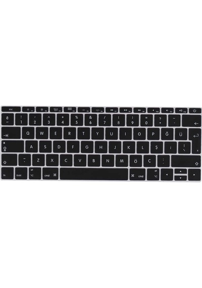 Lexroo Macbook Uyumlu 13.3' New Pro A1708 Klavye Koruyucu Silikon Ped - Siyah