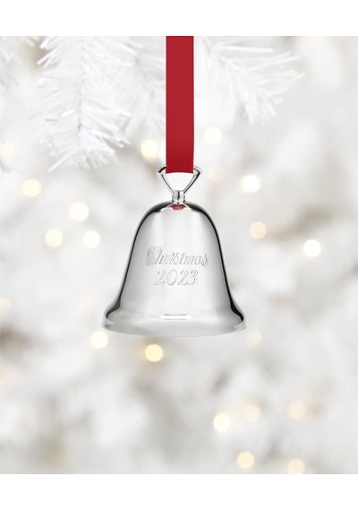 Lexroo 2023 Silverplate Christmas Yıllık Çan, 0.31, Metalik Kırmızı