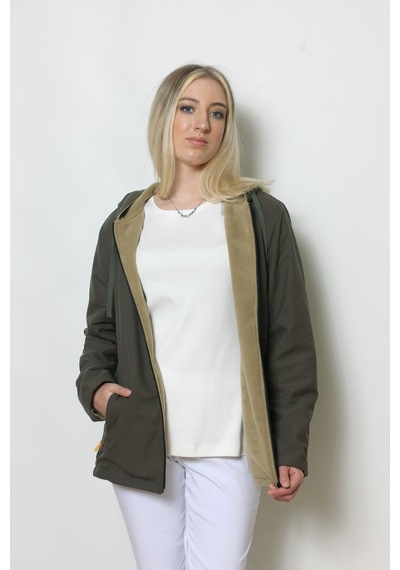 CottonCool Kadın Içi Polar Mont Haki