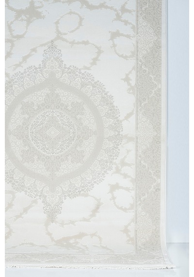 Badelya Home Krem 7165 Modern Doğal Taban Saçaklı Salon Koridor Mutfak Çocuk Oturma Odası Halı Yolluk 7165-krem