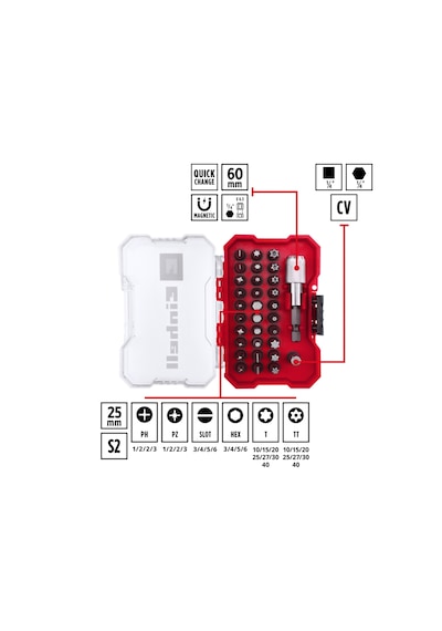 Einhell XS-CASE 32 Parça Uç Seti - 49118693