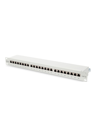 Digitus DN-91624S 24 Port 1U Cat6 Utp Zırhlı Siyah Patch Panel
