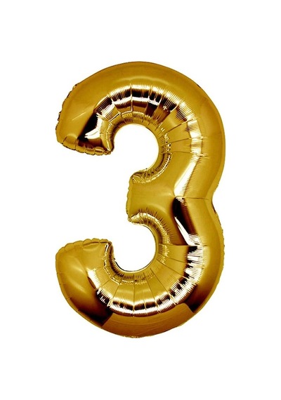 Brokoli Home 3 Numara Folyo Gold Balon Folyo Altın Balon 100cm 40 Karışık Renkli
