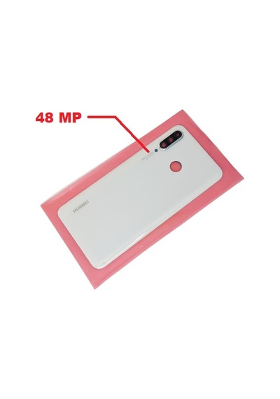 Tkgz - P30 Lite Arka Kapak Kamera Lensli 48 Mp Beyaz
