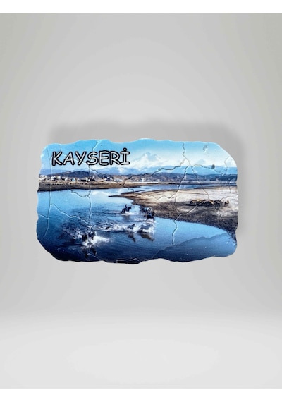 Kayseri Temalı Çatlatma Polyester Magnet Buzdolabı Süsü 41498071