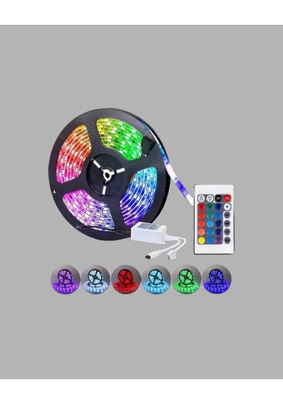 Smart Şerit Led Işık Uzaktan Kumandalı, Usb Girişli, Müzik Modlu Altın