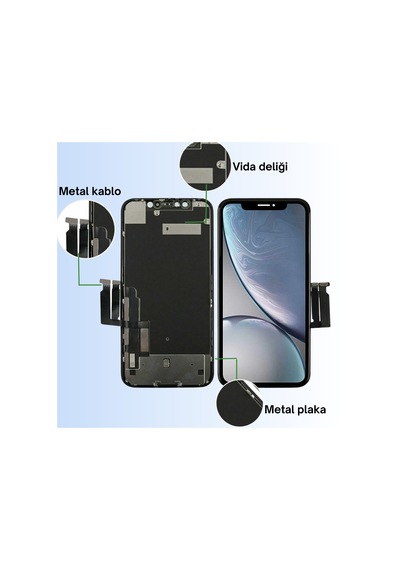 Teknik Evim Evo Apple Uyumlu iPhone Xr Lcd Ekran Dokunmatik