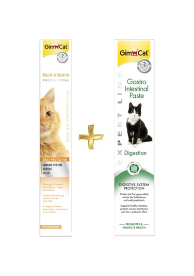 Gimcat Kedi Multivitamin Paste 100 G + Gastro Paste 50 G