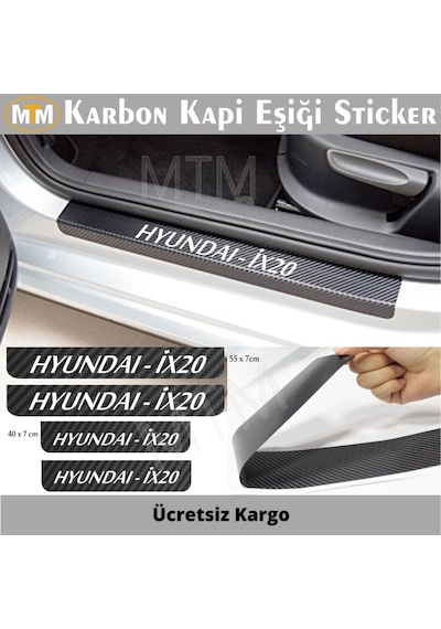 Hyundai Ix20 Karbon Kapı Eşiği Sticker (4 Adet) Hyundai Ix20 Karbon Kapı Eşiği Sticker (4 Adet)