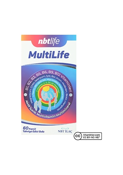 Nbt Life Multilife Multivitamin 60 Kapsül