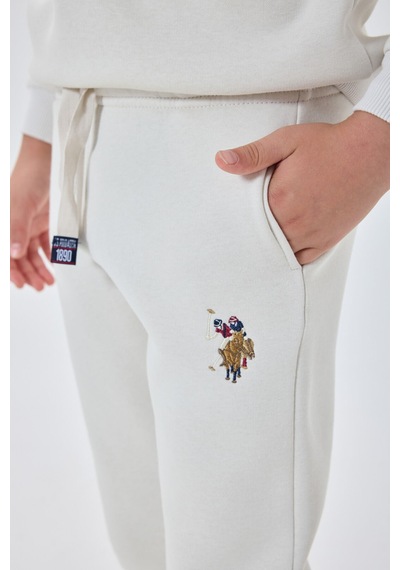 U.s. Polo Assn Erkek Çocuk Beyaz Eşofman Takımı Us1186-c-v8 Beyaz